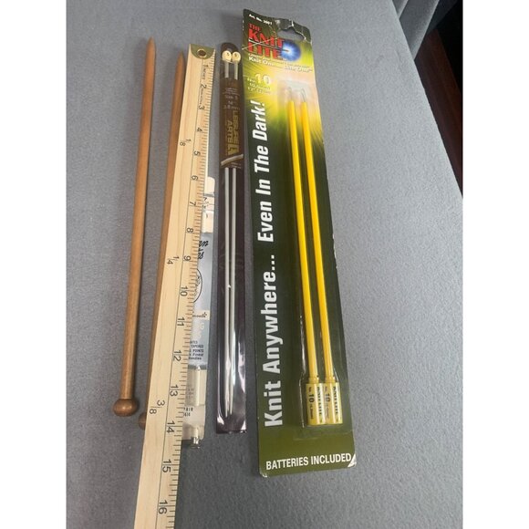 Lot of Knitting Needles: Susan Bates Leisure Arts & The Knit Lite For S/M/L Proj - Picture 4 of 5